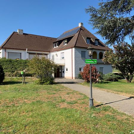 Gaestehaus An Der Rheinbruecke Altlussheim Exterior foto