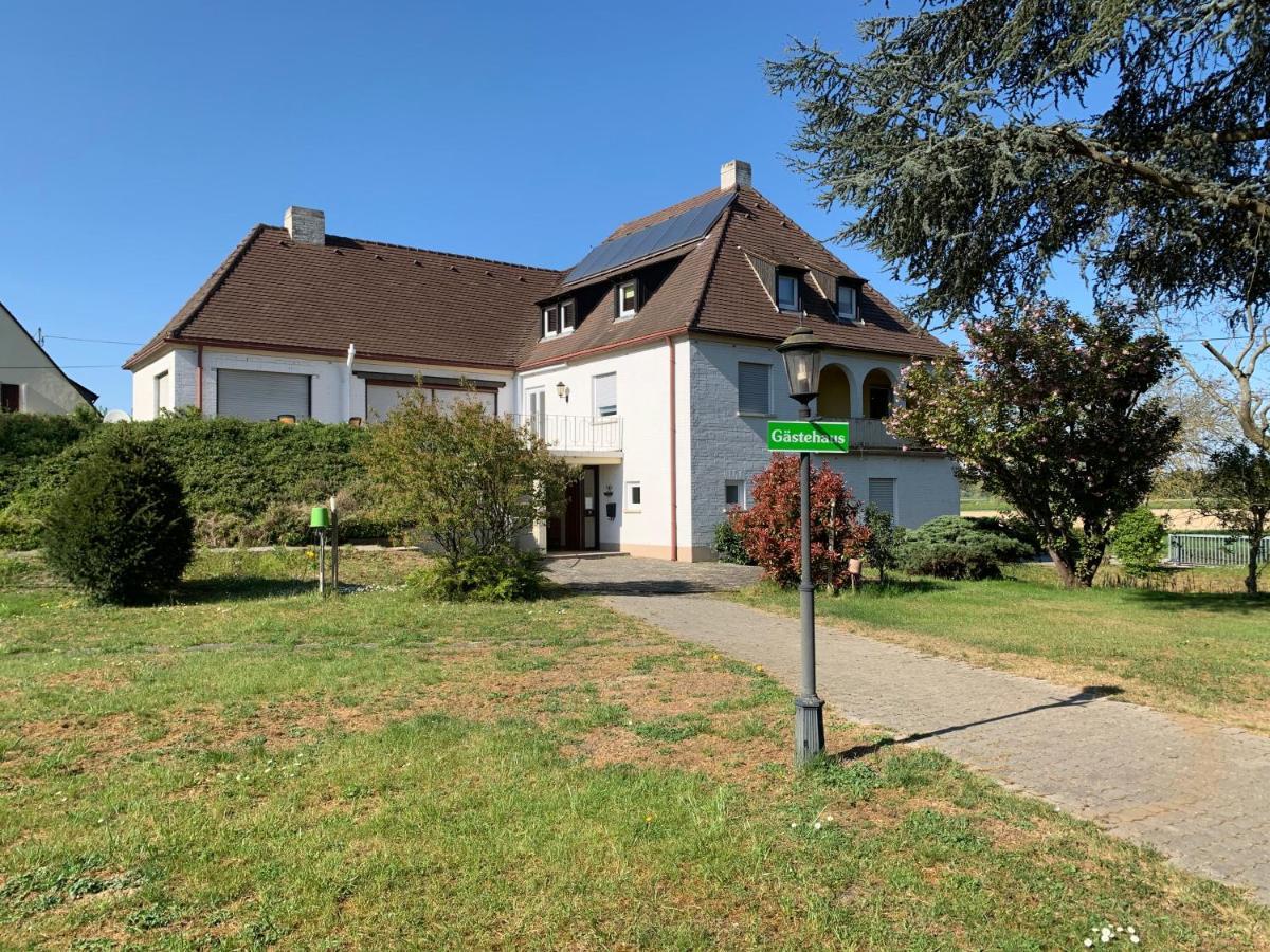 Gaestehaus An Der Rheinbruecke Altlussheim Exterior foto